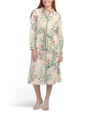 Long Sleeve Printed Collared Dress | Casual Dresses  | Marshalls | Marshalls