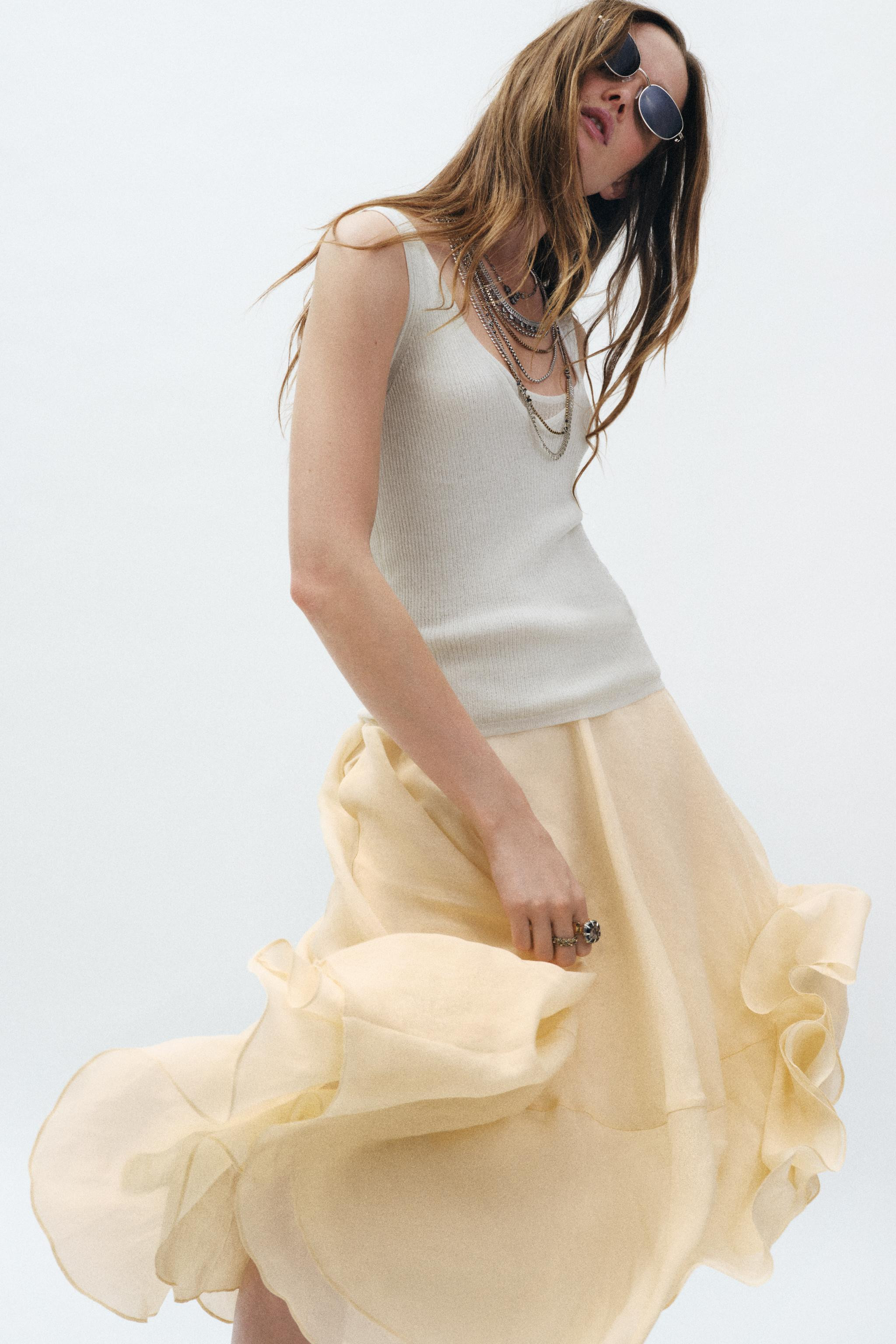 ZW COLLECTION LAYERED SKIRT | Zara UK