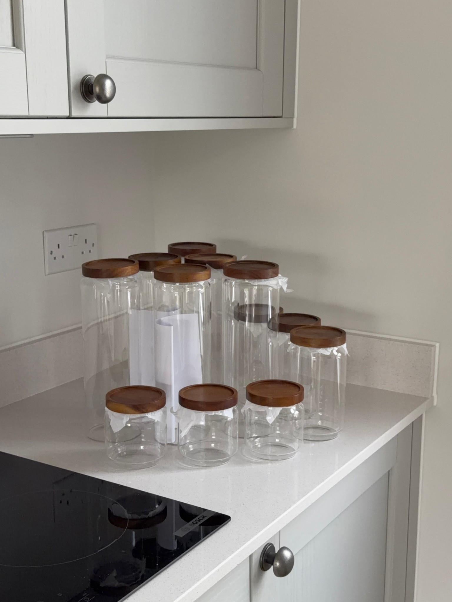 The most perfect jars! I got a mix of the taller ones and shorter styles (both linked below)

#LTKuk #LTKautumn #LTKhome