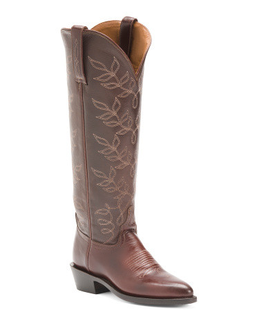 Leather Tall Western Cowboy Boots | TJ Maxx