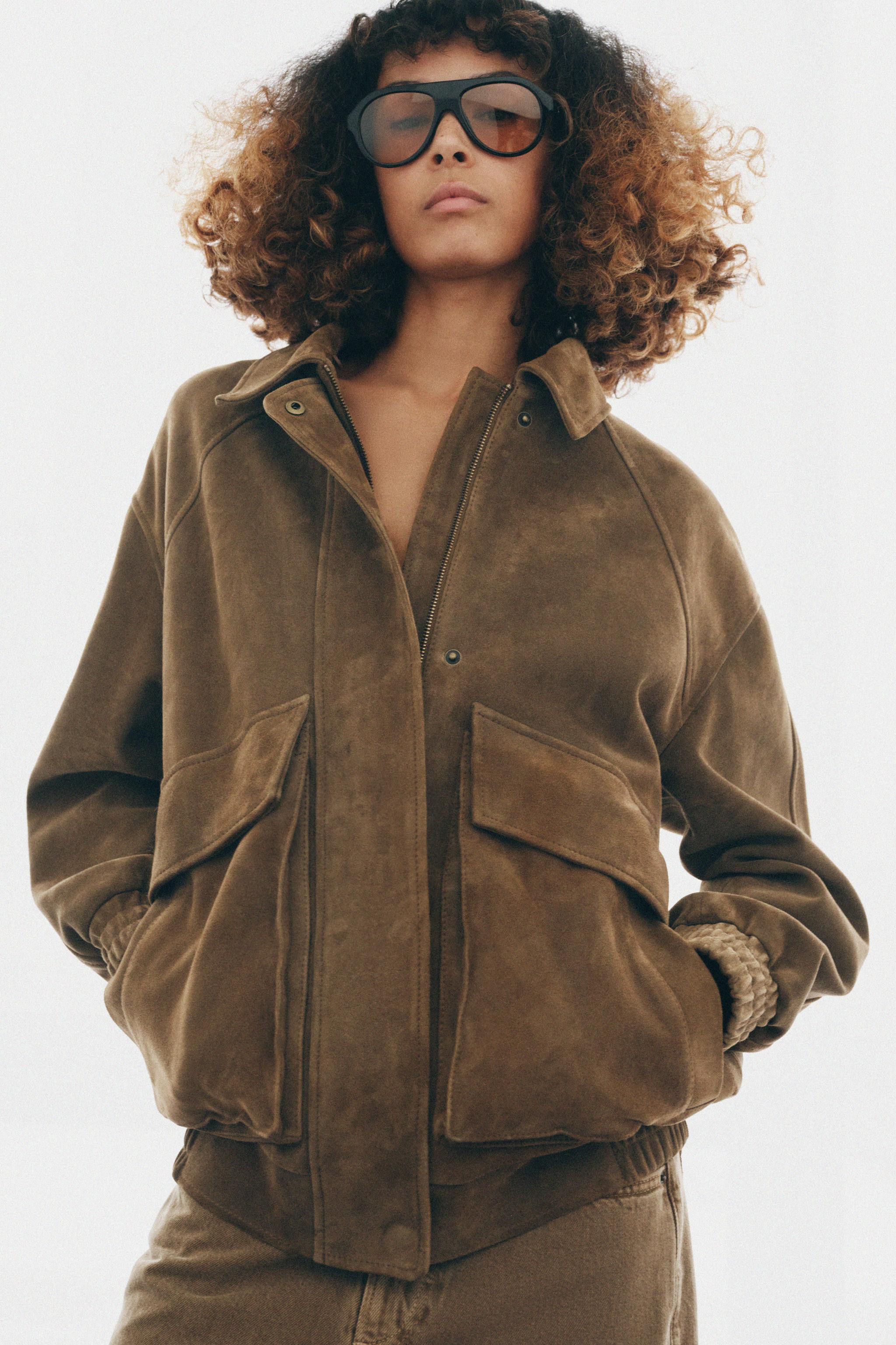 OVERSIZE SUEDE LEATHER JACKET ZW COLLECTION LIMITED EDITION | Zara UK