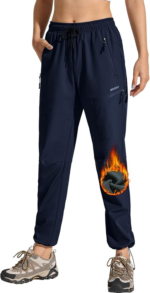 MOCOLY Women's Ski Snow Pants Warm Fleece Lined Hiking Pants Waterproof Windproof Softshell Insul... | Amazon (US)