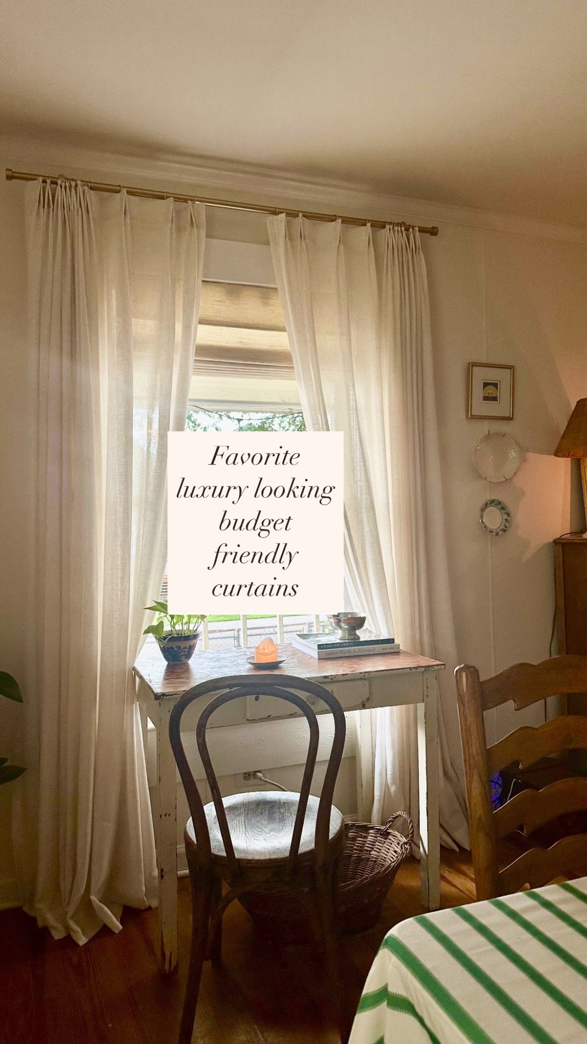 Coziest linen custom curtains but on a budget! Obsessed with how they transformed our dining room. 

I got the Breezy Meadow Beige Linen Sheer Custom Curtains.
Pleats: Back Tab

Truly such a steal!🤩

#LTKSummerEdit #LTKHome #LTKU