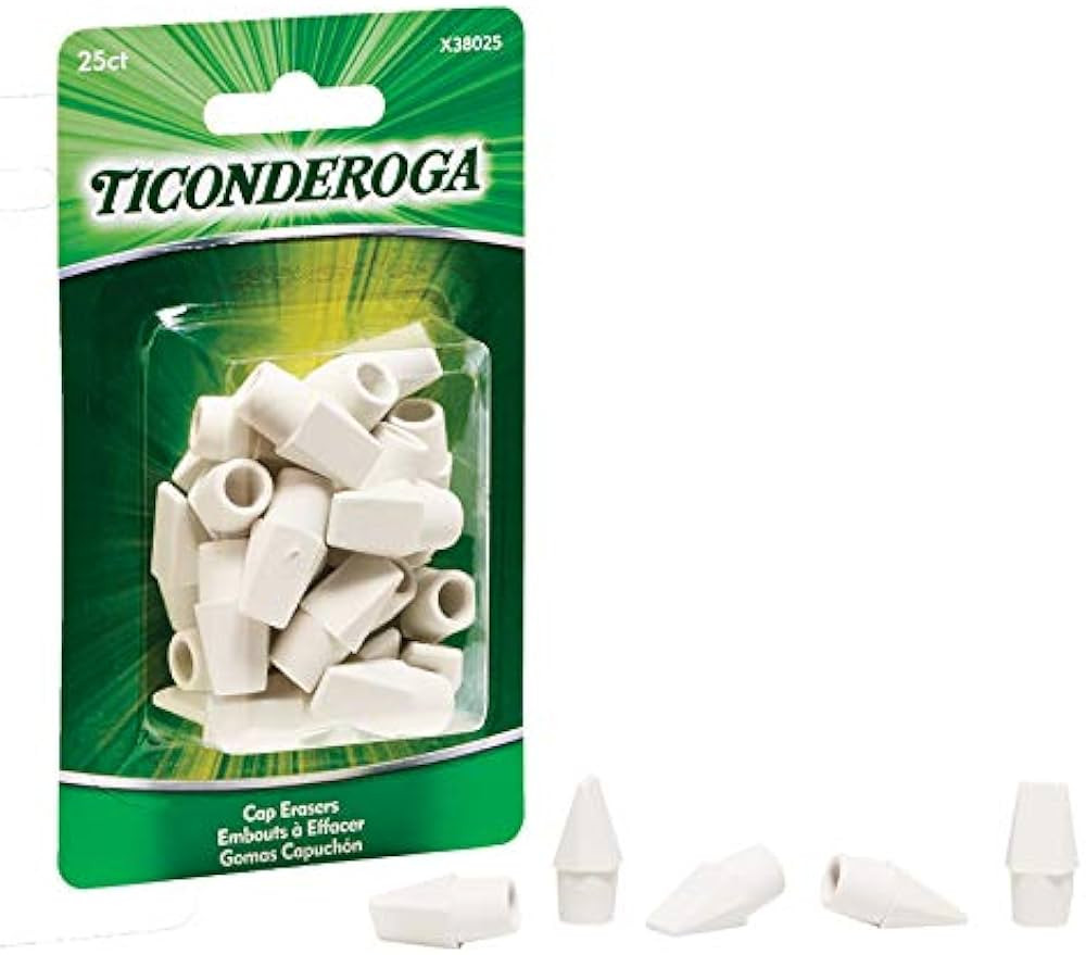 DIX38025 Wedge Cap Erasers for Grade K-12, White - 25 Count25 | Amazon (US)