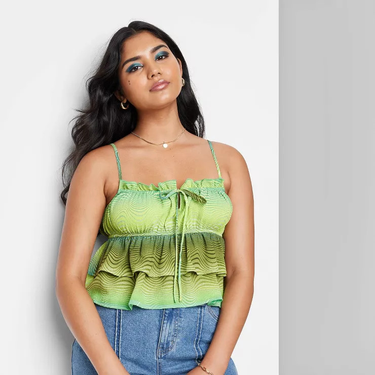 Women's Tiered Ruffle Tank Top - Wild Fable™ | Target
