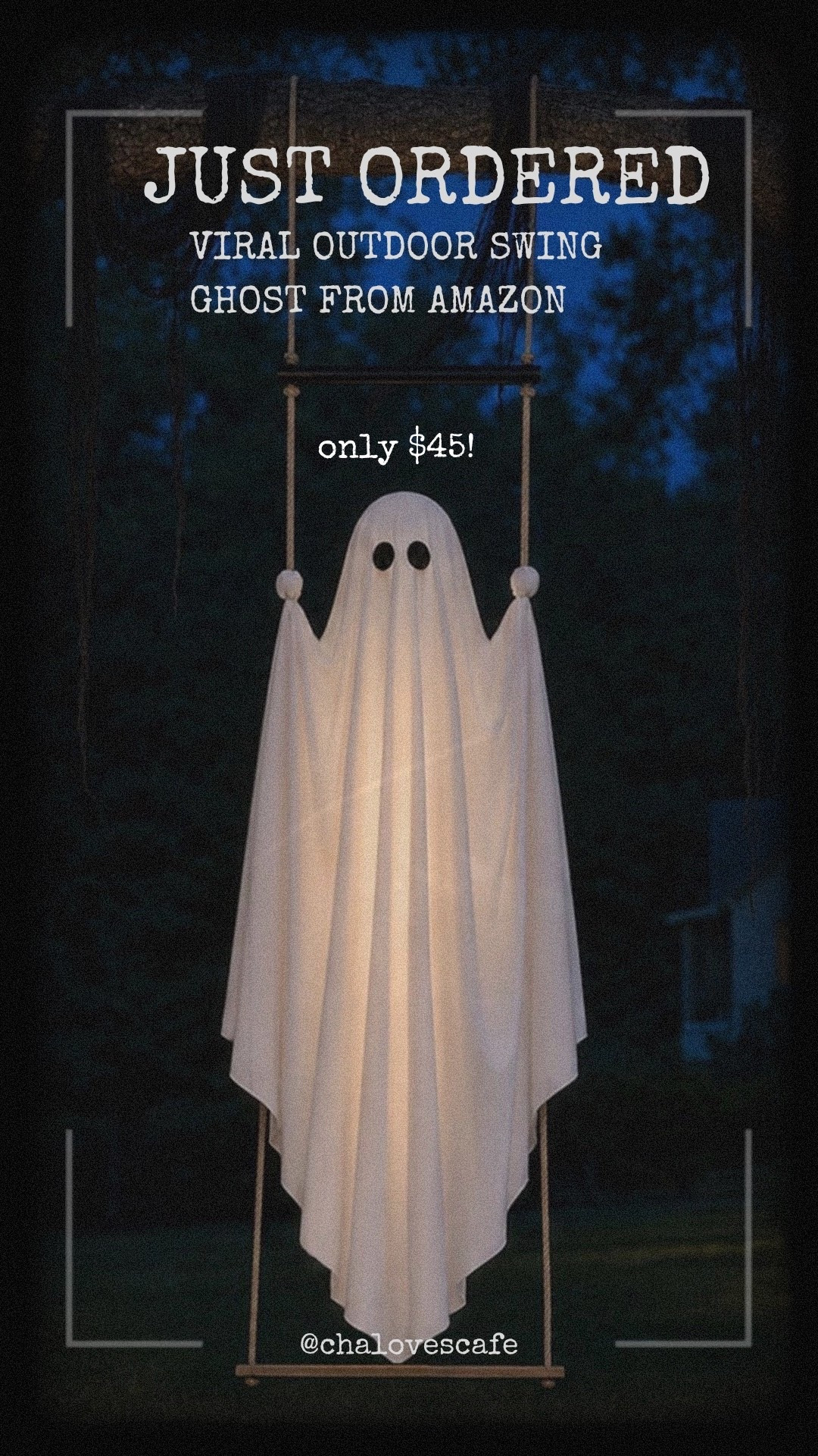 Just ordered this viral Amazon swing ghost! I just couldn't pass on it! It's such a good price too for $45!

#LTKHome #LTKSeasonal