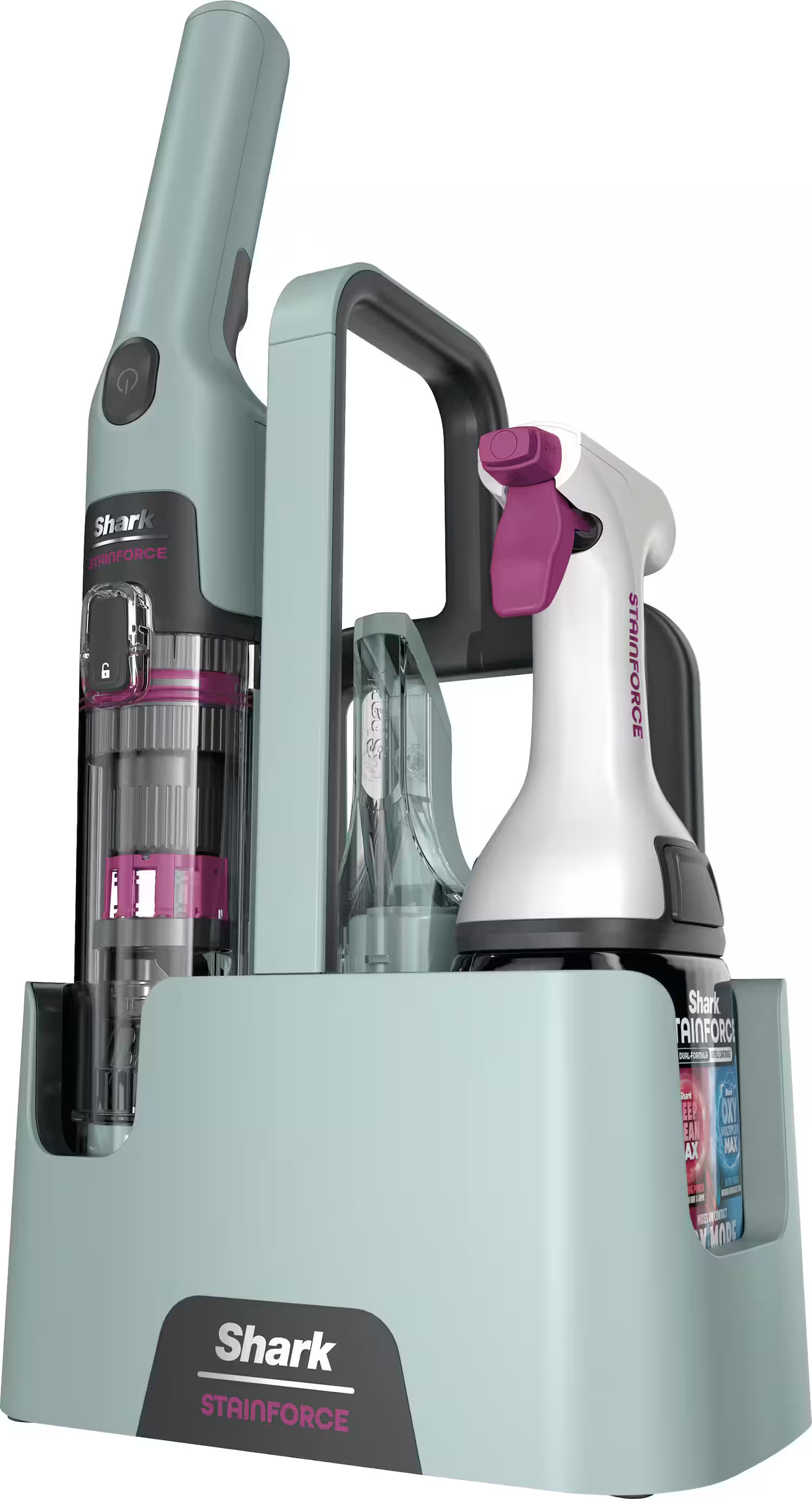 Shark - StainForce Cordless Portable Spot & Stain Cleaner with Dual-Activated Cleaning Solution - Hawaiian Gray | Best Buy U.S.