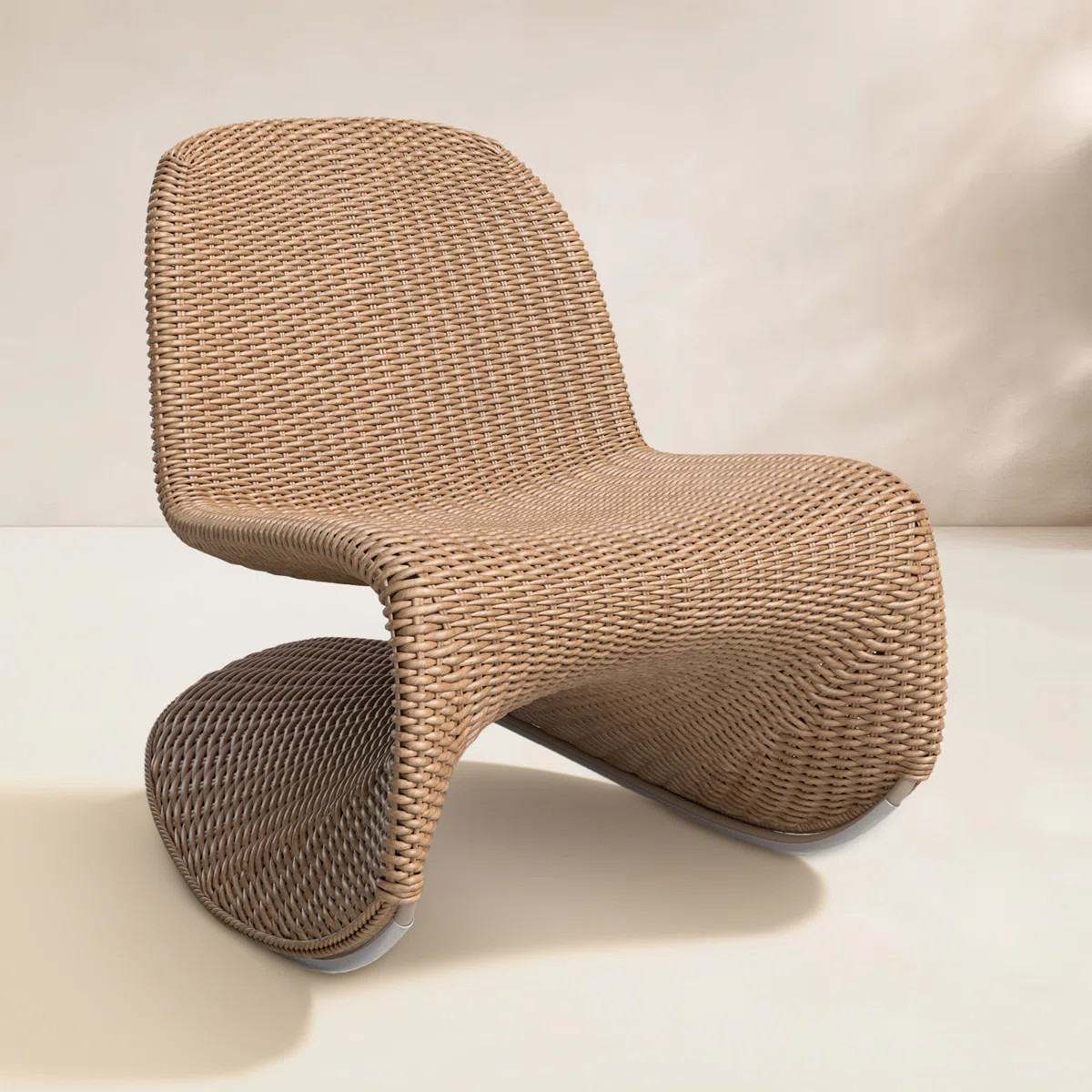 Daughtery Wicker Outdoor Armless Lounge Chair | Wayfair North America