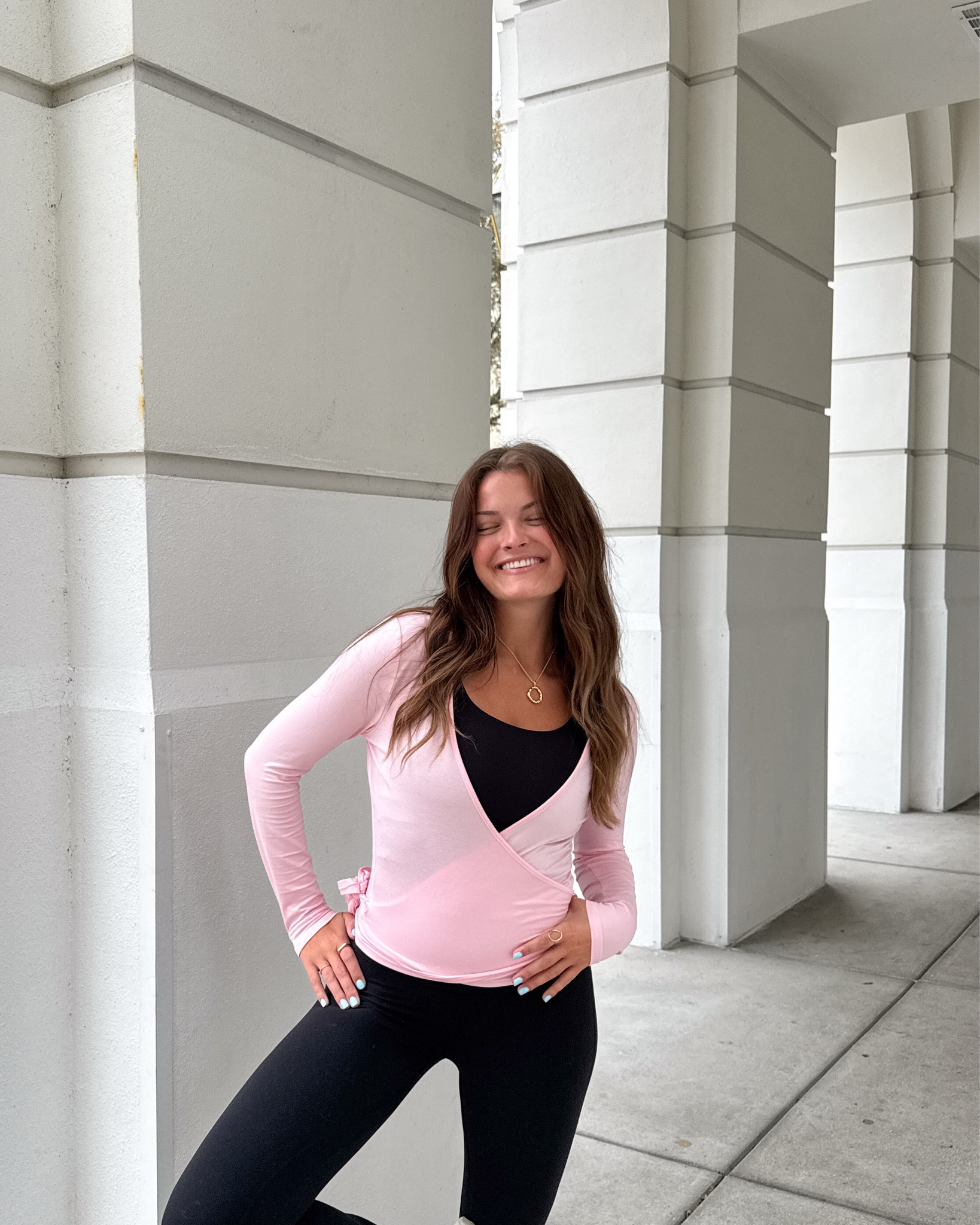 Cutest wrap tops for layering!🌸✨ 

#LTKgrwm #LTKdayinmylife #LTKActive