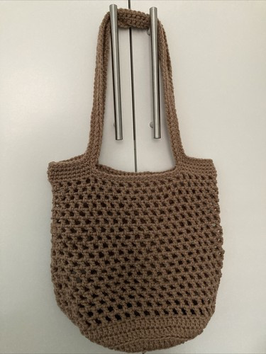 Crochet Bag / Market Tote Brown | eBay UK