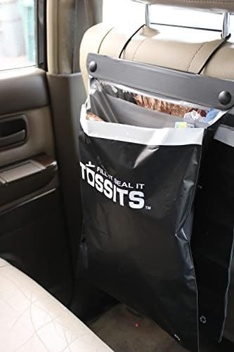 Tossits Recycled Disposable Car Trash Bags – Leakproof, Smell Proof Hanging Garbage Bags for Ca... | Amazon (US)