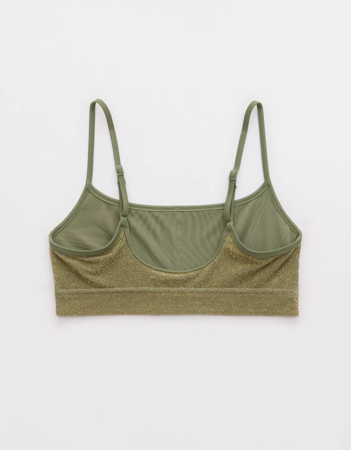 Aerie Sparkle Straight Scoop Bikini Top | Aerie