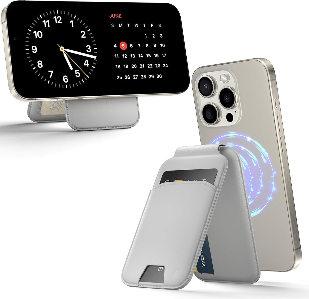MagSafe Wallet Phone Stand, iPhone Wallet with Adjustable Stand, for iPhone 16/15/14/13/12 models... | Amazon (US)