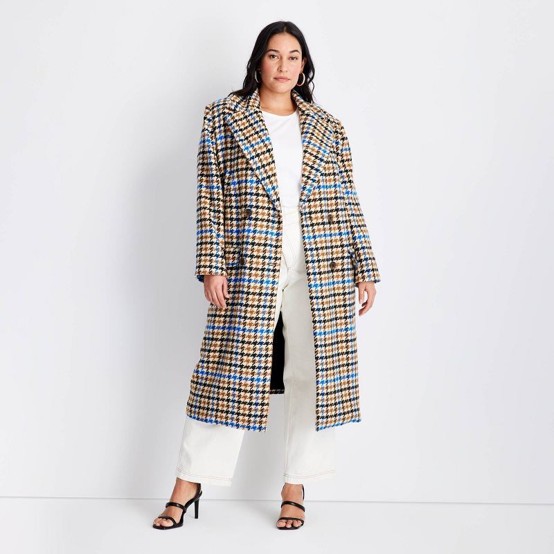 Women's Long Double-Breasted Trench Coat - Future Collective™ with Kahlana Barfield Brown Brown... | Target