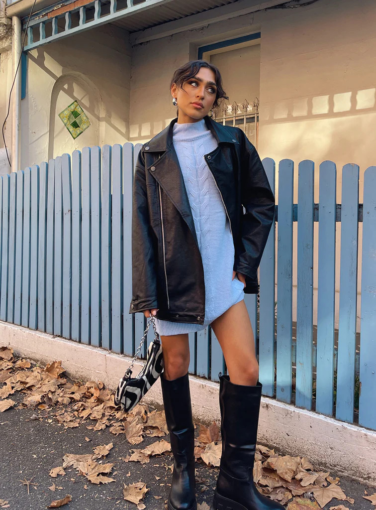 Next in Line Faux Leather Biker Jacket | Princess Polly US