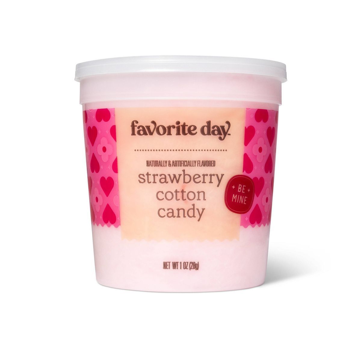 Valentine's Strawberry Cotton Candy Tub - 1oz - Favorite Day™ | Target