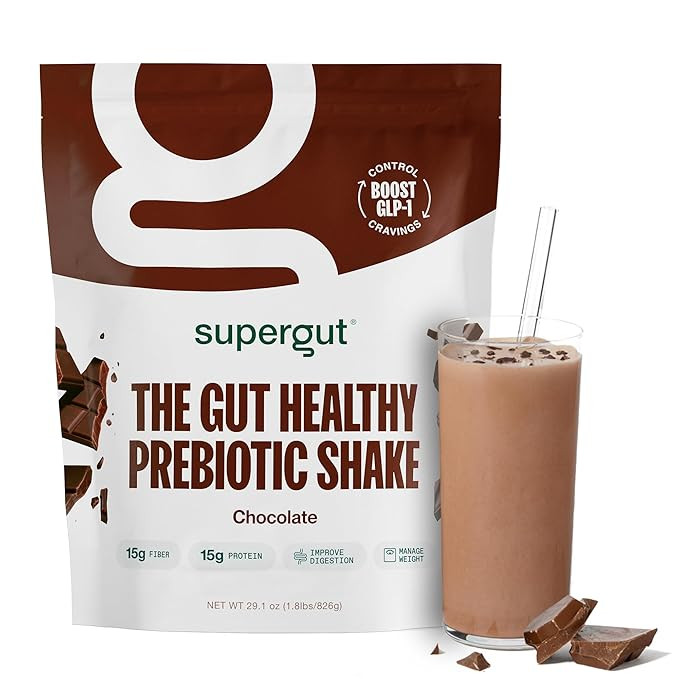 Supergut Prebiotic Shakes | Meal Replacement | Boost GLP-1 | High Protein and Fiber | No Added Su... | Amazon (US)