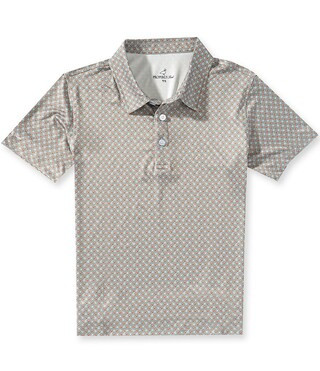 Properly Tied Little Boys Touchdown Print Short-Sleeve Polo Shirt - 6 | Dillard's
