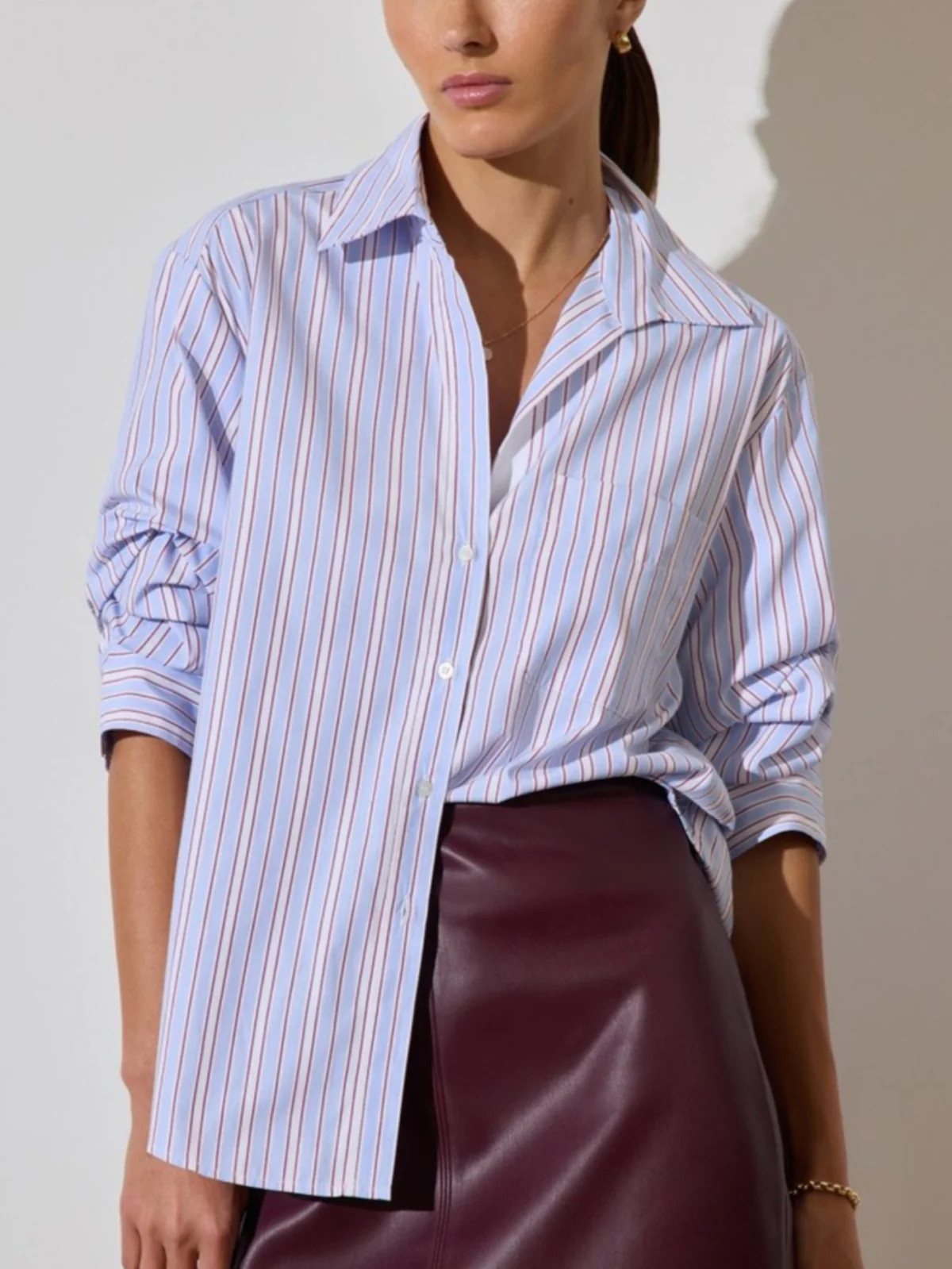 Stripe Pia Shirt Montecito | Brochu Walker | Brochu Walker