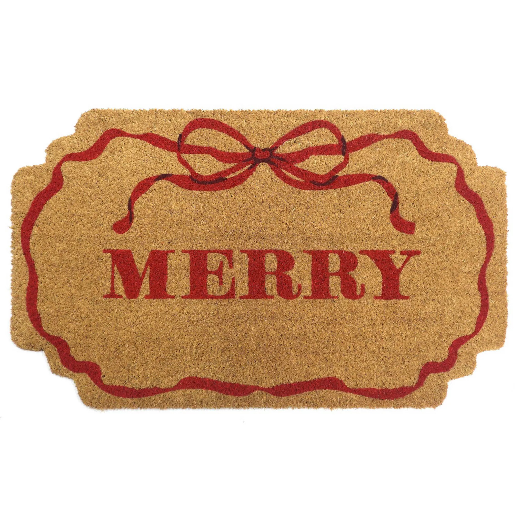 St. Nicholas Square® Merry Sentiment Coir Rug | Kohl's