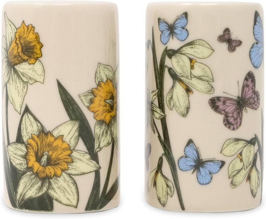 Steel Mill & Co Bud Vase Magnet Set of 2, Ceramic Mini Vases, Magnetic Backing for Fridge, Locker... | Amazon (US)