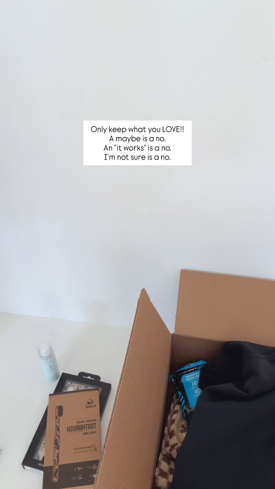 Only keep what you love.
Recovering from illness and going through my box of things that has arrived, I only kept three things out of the whole pile. 
Everything else goes back!

Favorite travel, dry shampoo
Best toothbrushes
Phone case

🖤

#LTKOver40 #LTKHome #LTKFindsUnder50