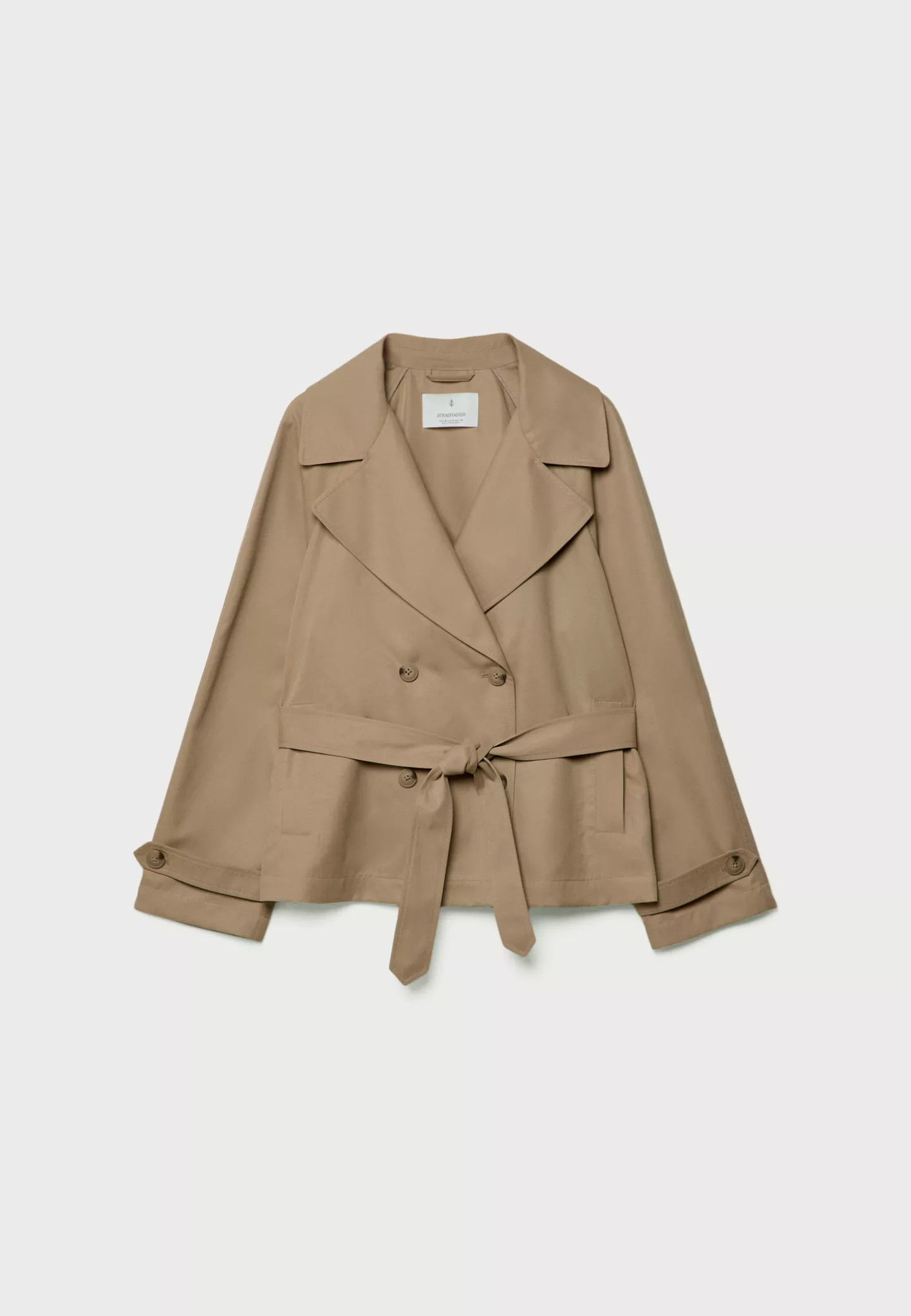 Short flowing trench coat with belt - Women's Stradimarket | Stradivarius United Kingdom | Stradivarius (UK)