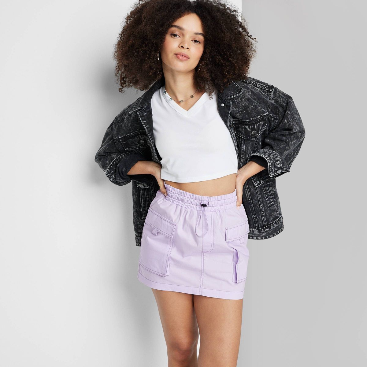 Women's Parachute Cargo Mini Skirt - Wild Fable™ | Target