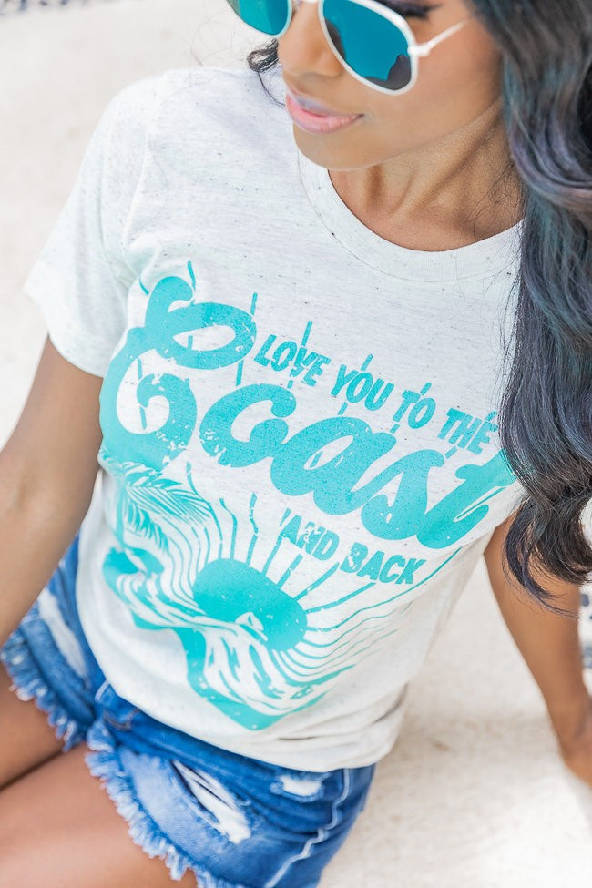Love You To The Coast And Back Oatmeal Graphic Tee | Pink Lily