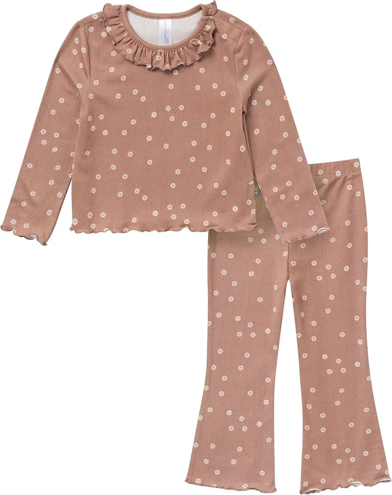Modern Moments by Gerber baby-girls Ruffle Collar Top and Flare Pant Set | Amazon (US)