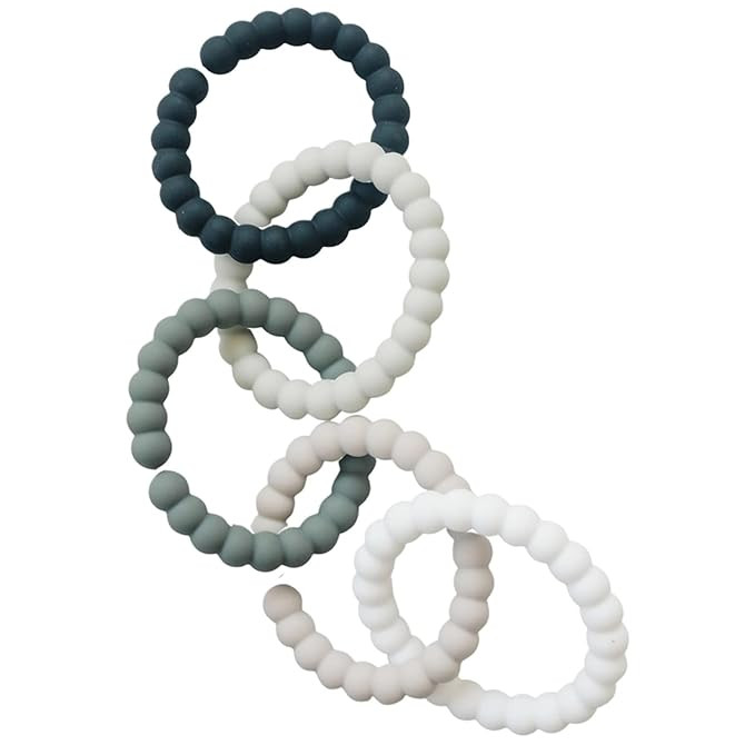 Chewbeads - Silicone Baby Links - Multi Use Baby Toy Rings - Attach Toys & Teethers to Stroller, ... | Amazon (US)