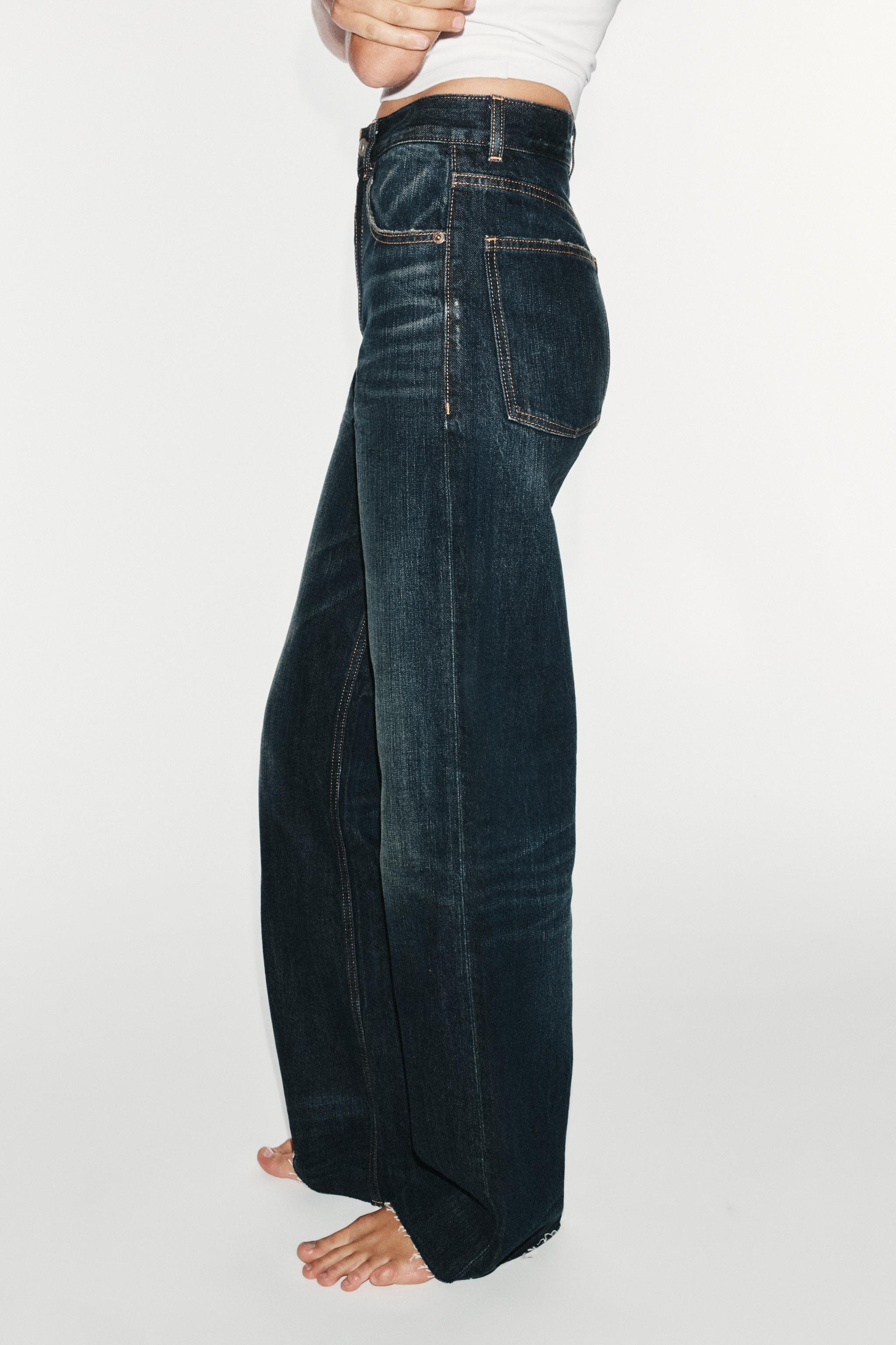 TRF HIGH-WAIST WIDE-LEG JEANS | Zara UK