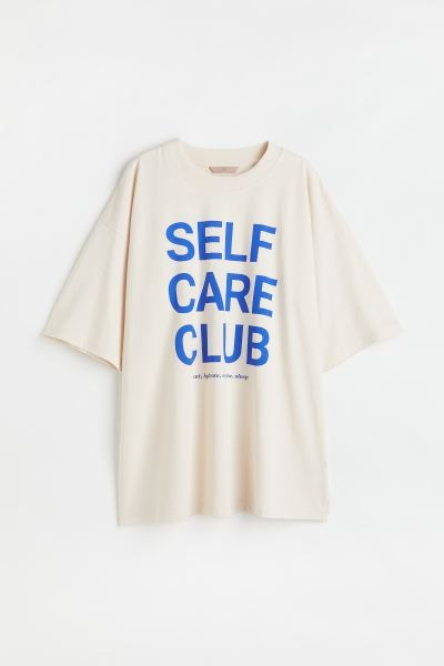 Oversized T-Shirt mit Print | H&M (DE, AT, CH, NL, FI)