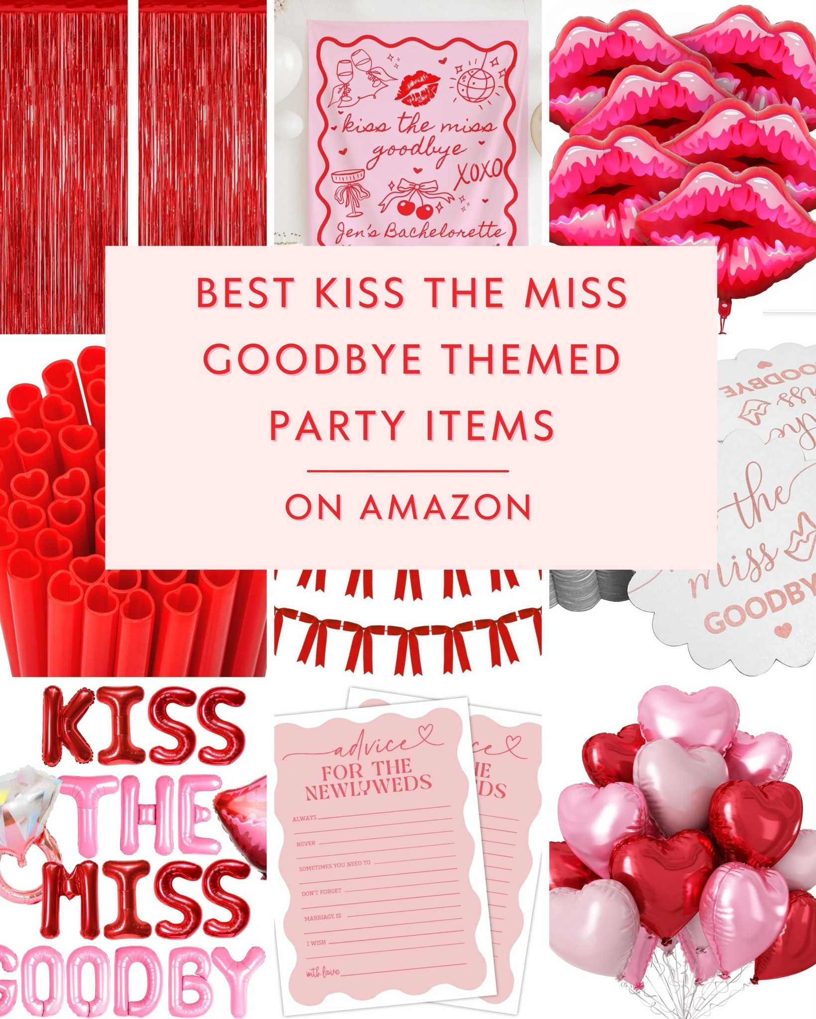 Kiss the Miss Goodbye 💋 a roundup of the cutest decor and on-theme items from Amazon!

#LTKWedding #LTKValentine