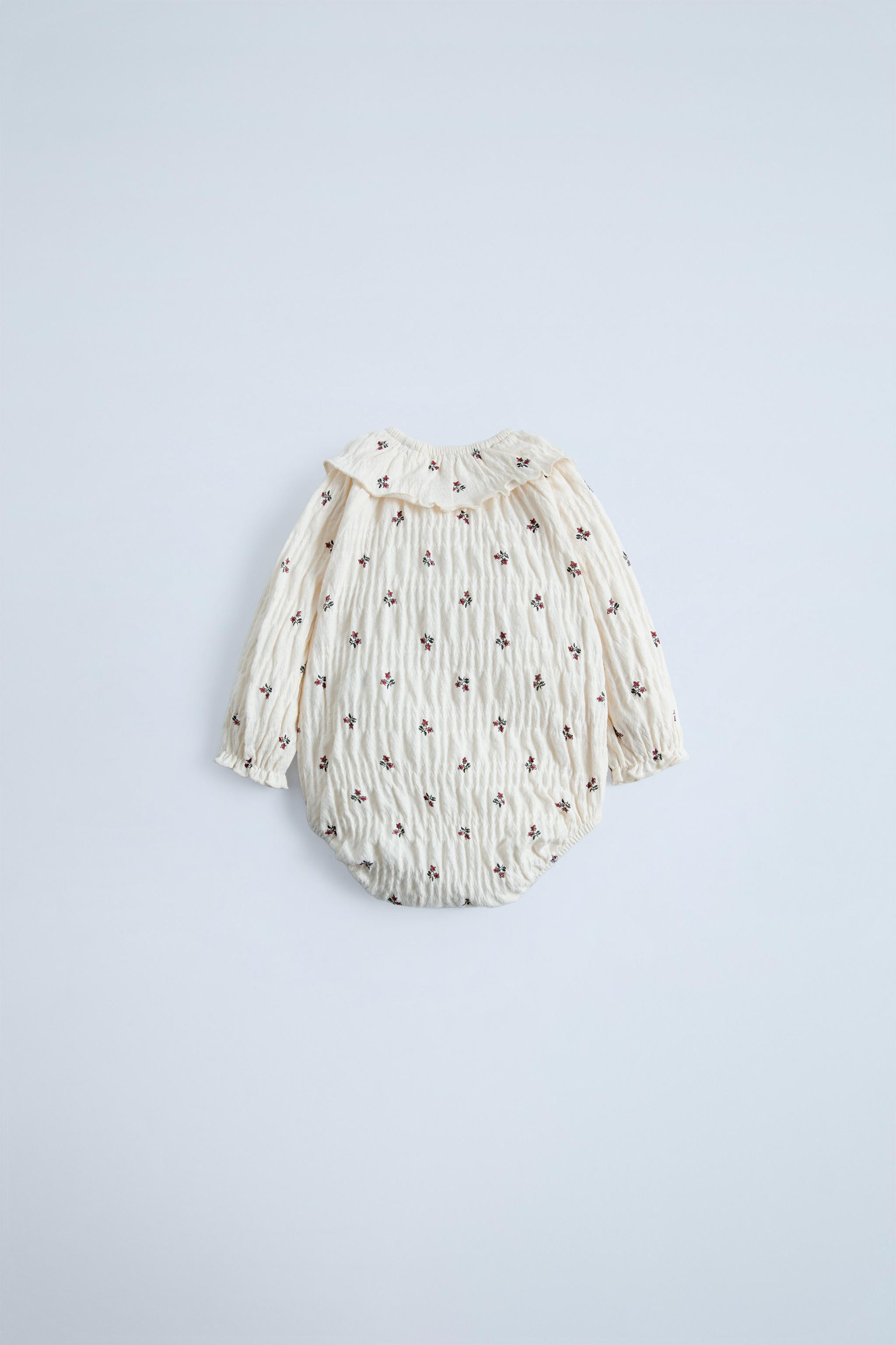 TEXTURED FLORAL BODYSUIT | Zara US