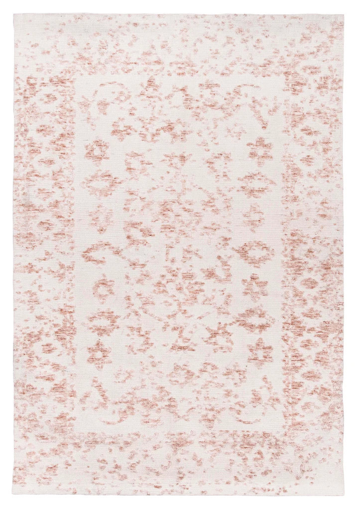 Aria Pink and Ivory Floral Transitional Rug - Miss Amara | Miss Amara (US)