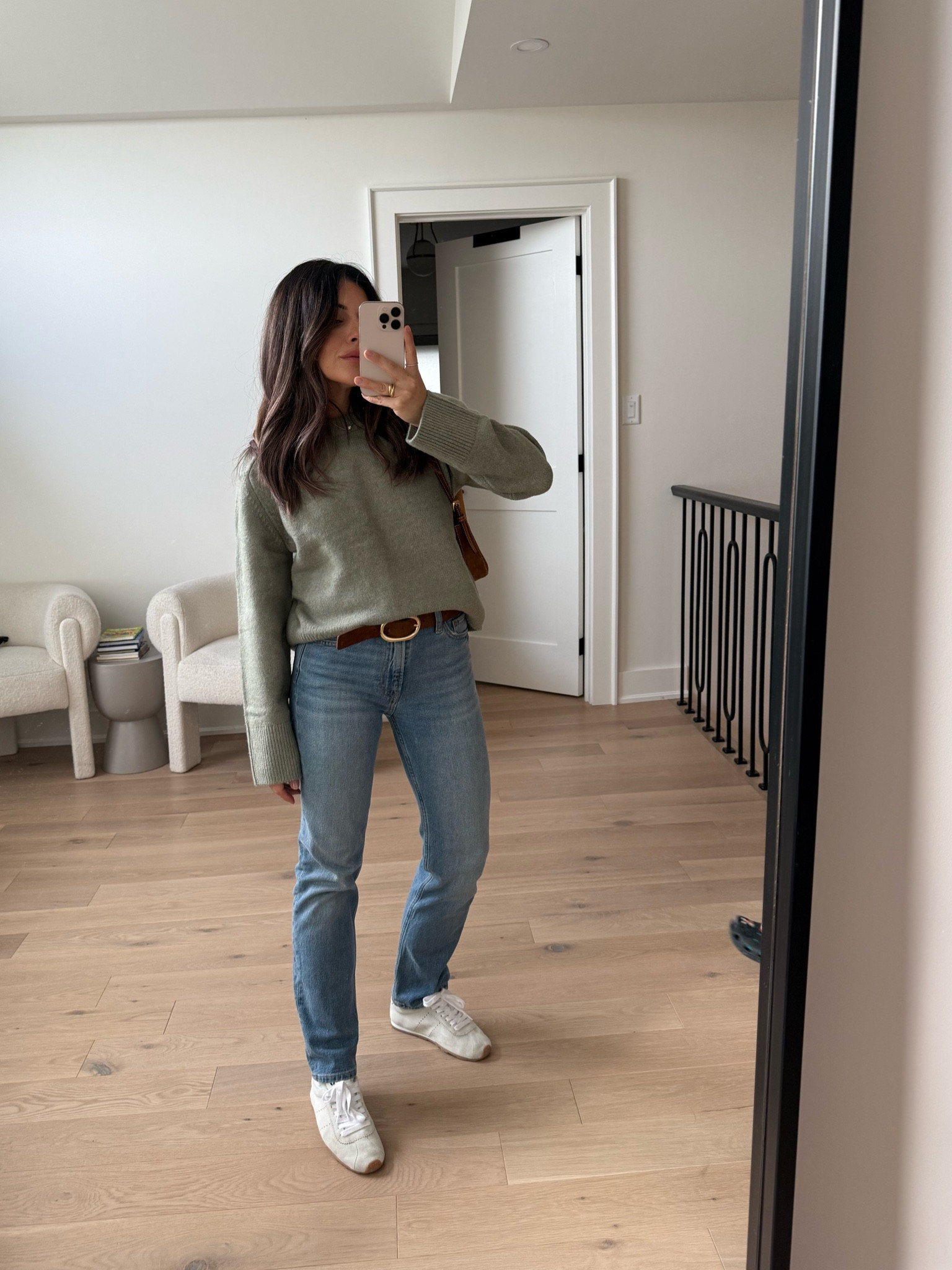 Sweater xs 
Jeans 25 petite 
Try codes PERK, CASH, ADDON to stack on the denim 

#LTKcanada