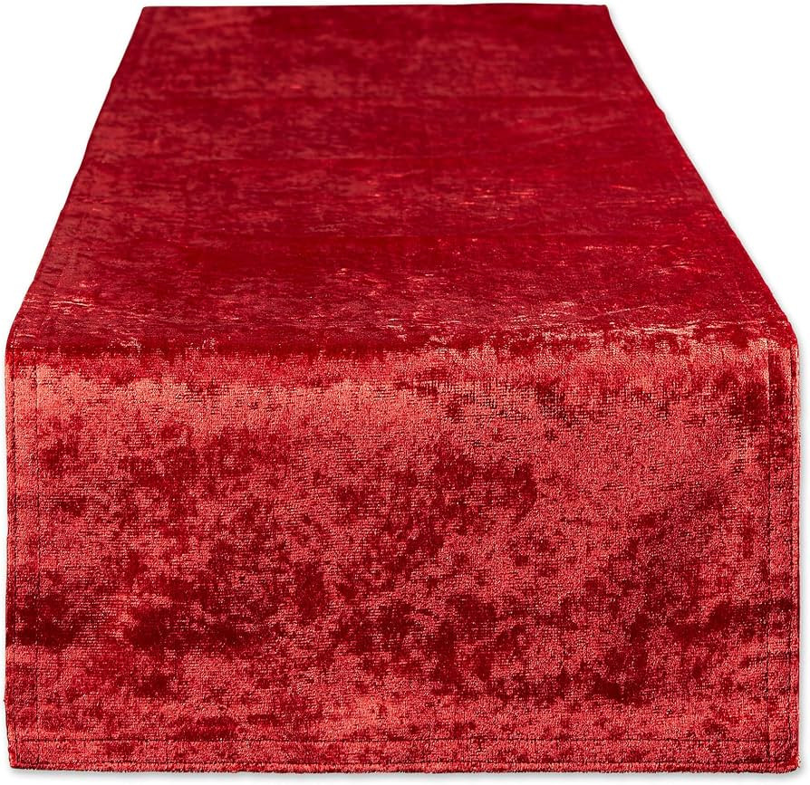 DII Velvet Collection Tabletop, Table Runner, 14x72, Red | Amazon (CA)