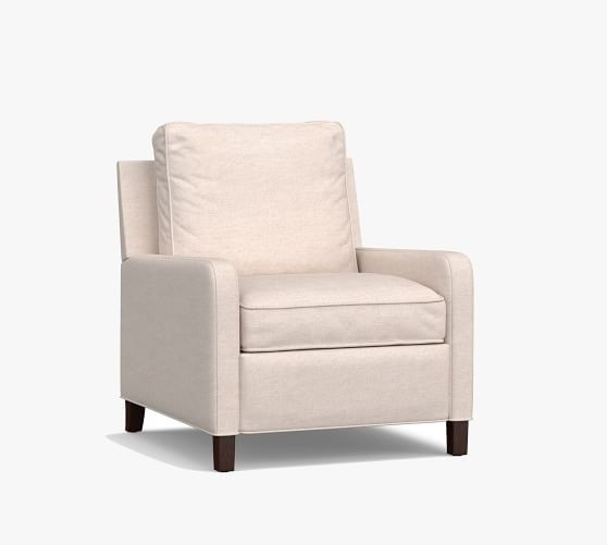 Tyler Curved Arm Upholstered Recliner | Pottery Barn (US)