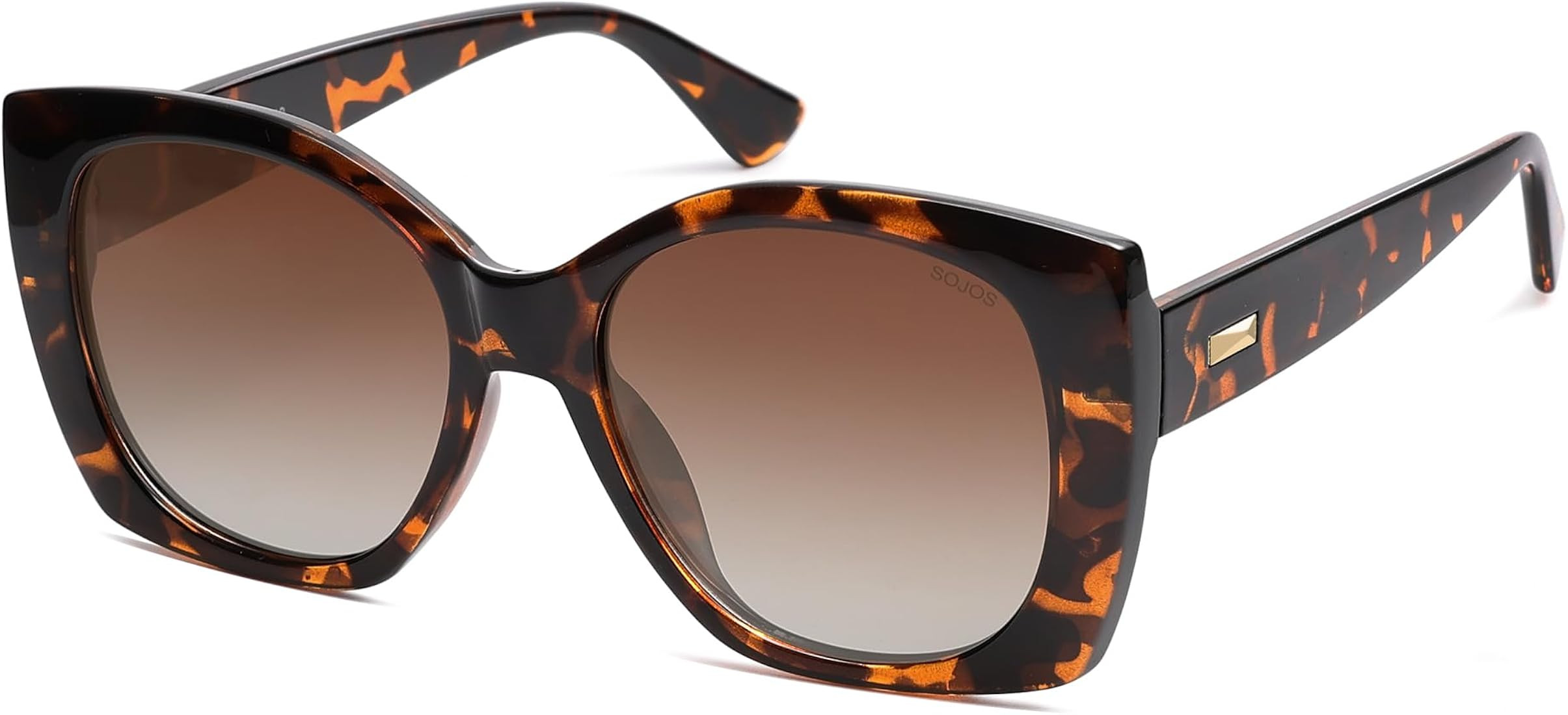 SOJOS Trendy Polarized Round Oversized Sunglasses Womens Square Women Sun Glasses SJ2340 | Amazon (US)