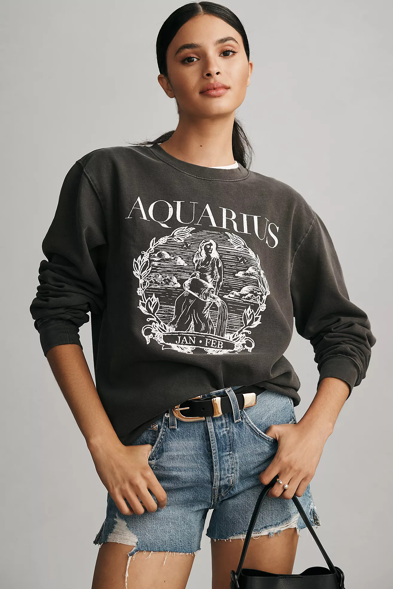 Girl Dangerous x Anthropologie Zodiac Collegiate Sweatshirt | Anthropologie (US)