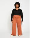 Stephanie Wide Leg Stripe Ponte Pants 30 Inch | Universal Standard