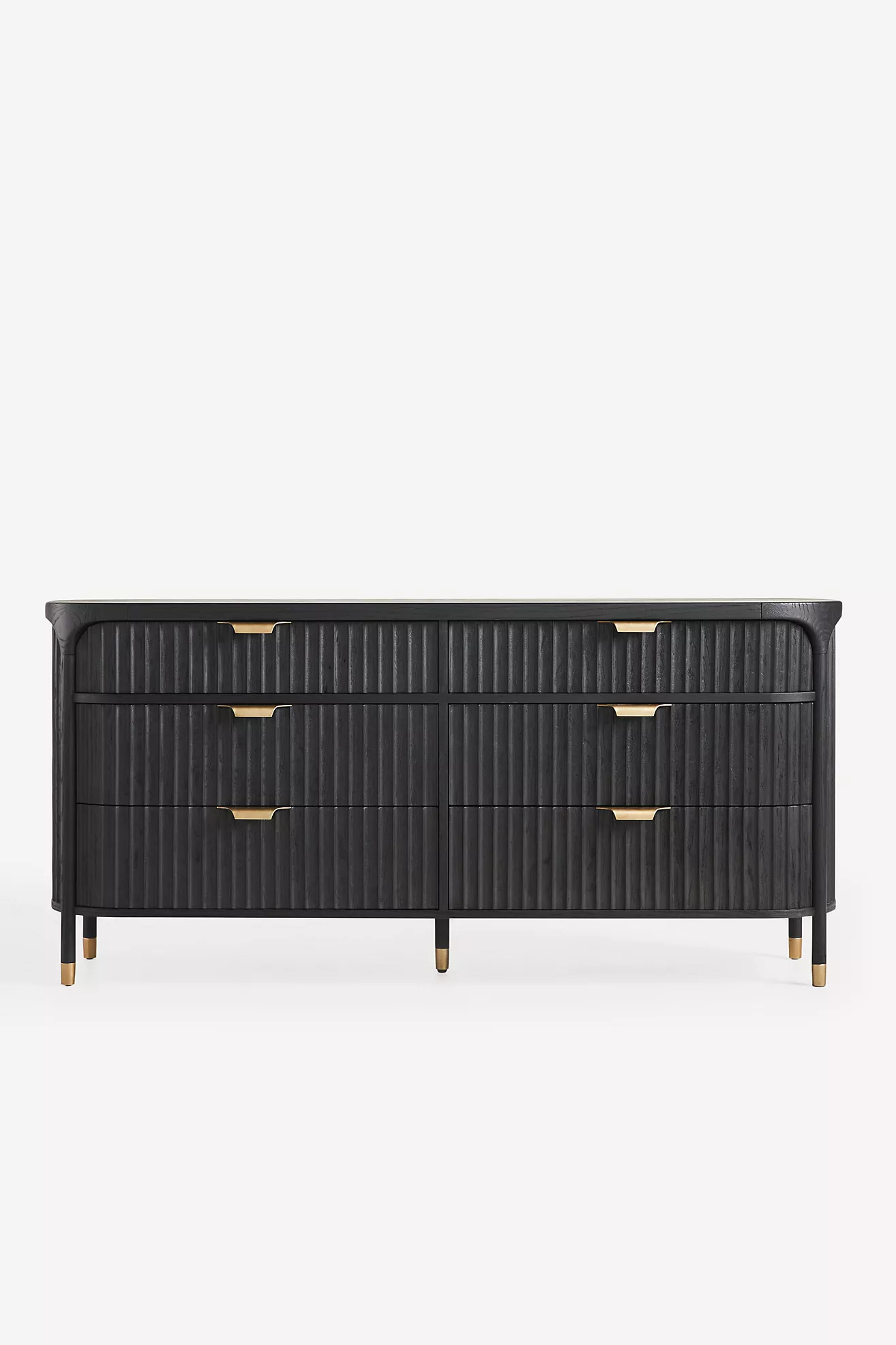 The Isla Fluted-Wood Six-Drawer Dresser | Anthropologie (US)