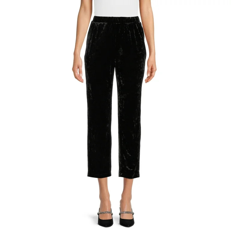 The Get Women's Velvet Pull-On Trousers | Walmart (US)