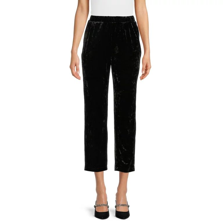 The Get Women's Velvet Pull-On Trousers | Walmart (US)
