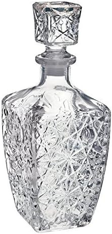 Chefcaptain Liquor Decanter Bottle With Stopper, Lead-Free Glass, Crystal Cut Design, 760ml (26 O... | Amazon (US)