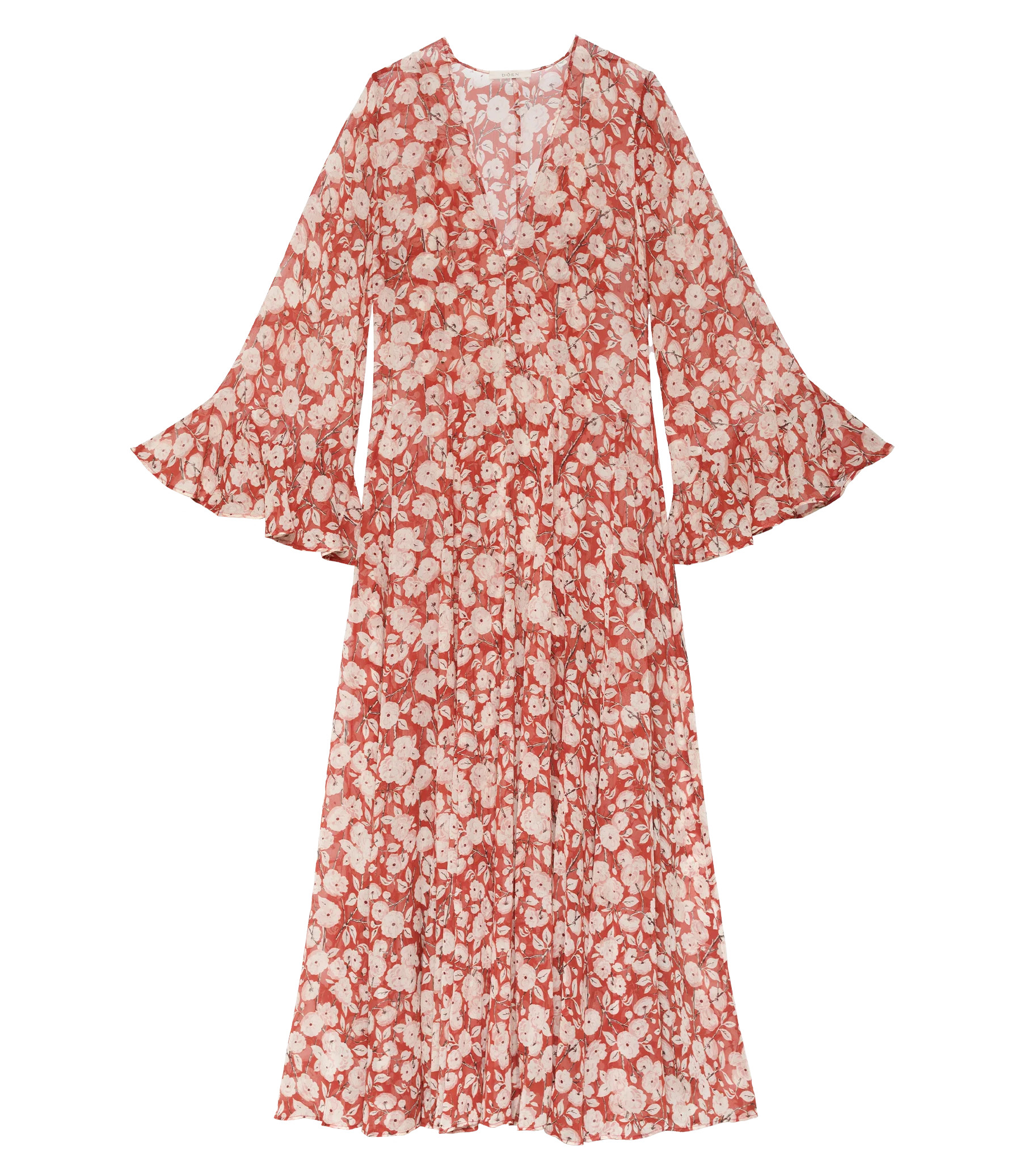 Imelda Dress - Rouge Ambridge Rose | DÔEN | DOEN