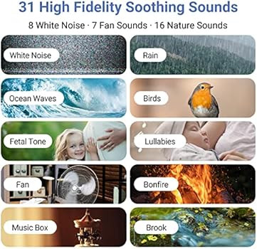 AIRSEE Sound Machine White Noise Machine with Baby Night Light Built-in 31 Soothing Sounds with T... | Amazon (US)