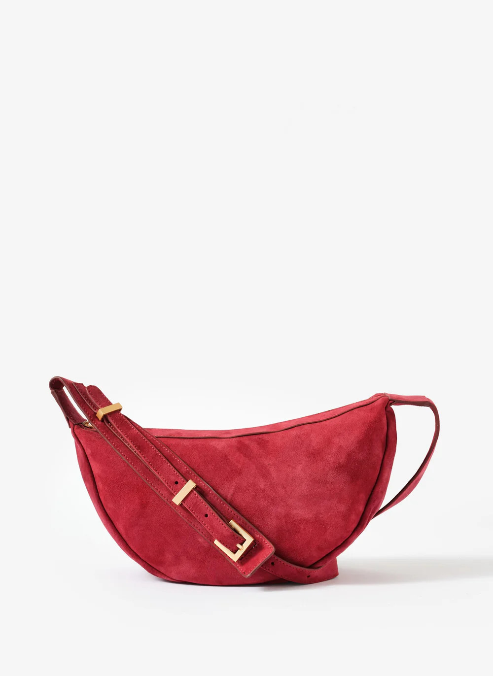 Dolly Red Suede Scoop Sling Bag | Mint Velvet