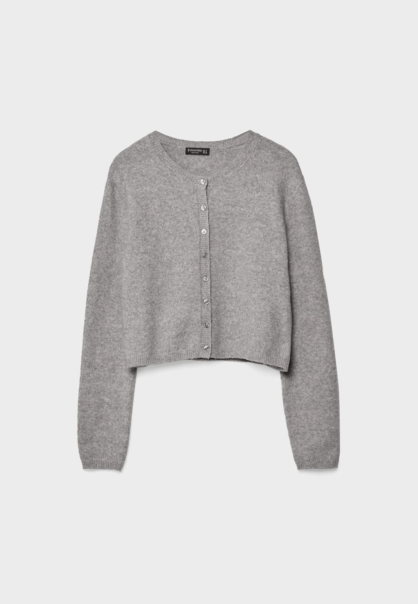 Soft-touch knit cardigan with buttons | Stradivarius (UK)